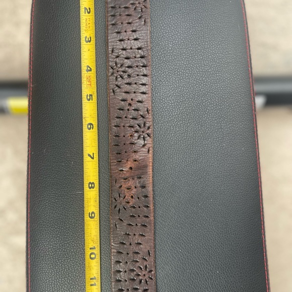 AEROPOSTALE Belt Genuine leather brown with silver buckle - Picture 7 of 7